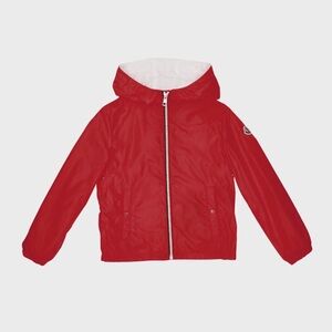 Moncler Red Cotton Lined Spring New Urville Tri Stripe Windbreaker Jacket 10 140
